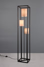 Lámpara de pie Trio Ross LED negro mate 3000K 153cm 403100317