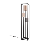 Lámpara de pie Trio Ross LED negro mate 3000K 153cm 403100317