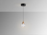 Lámpara de techo colgante Schuller Corina 1 luz negro y cobre 3000K vista 3