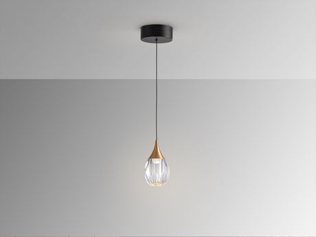 Lámpara de techo colgante Schuller Corina 1 luz negro y cobre 3000K vista 3
