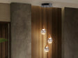 Lámpara de techo colgante Schuller Corina 3 luces negro y cobre 3000K 403658
