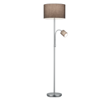 Lámpara de pie Trio Hotel níquel mate 170cm 403900211