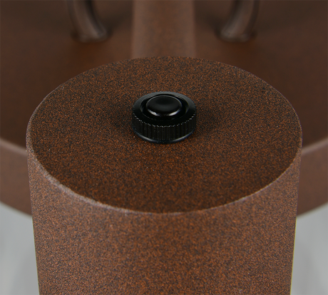 Poste de exterior Trio Sambesi óxido E27 IP44 Ø51cm 240cm 404160324