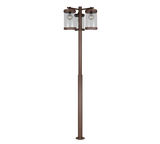 Poste de exterior Trio Sambesi óxido E27 IP44 Ø51cm 240cm 404160324
