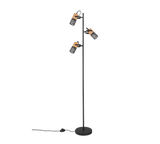 Trio Tosh Black Mat Metal Floor Lamp 404300332