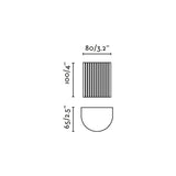 Lámpara de pared aplique Faro Sole GU10 LED terracota 40529 - vista alternativa