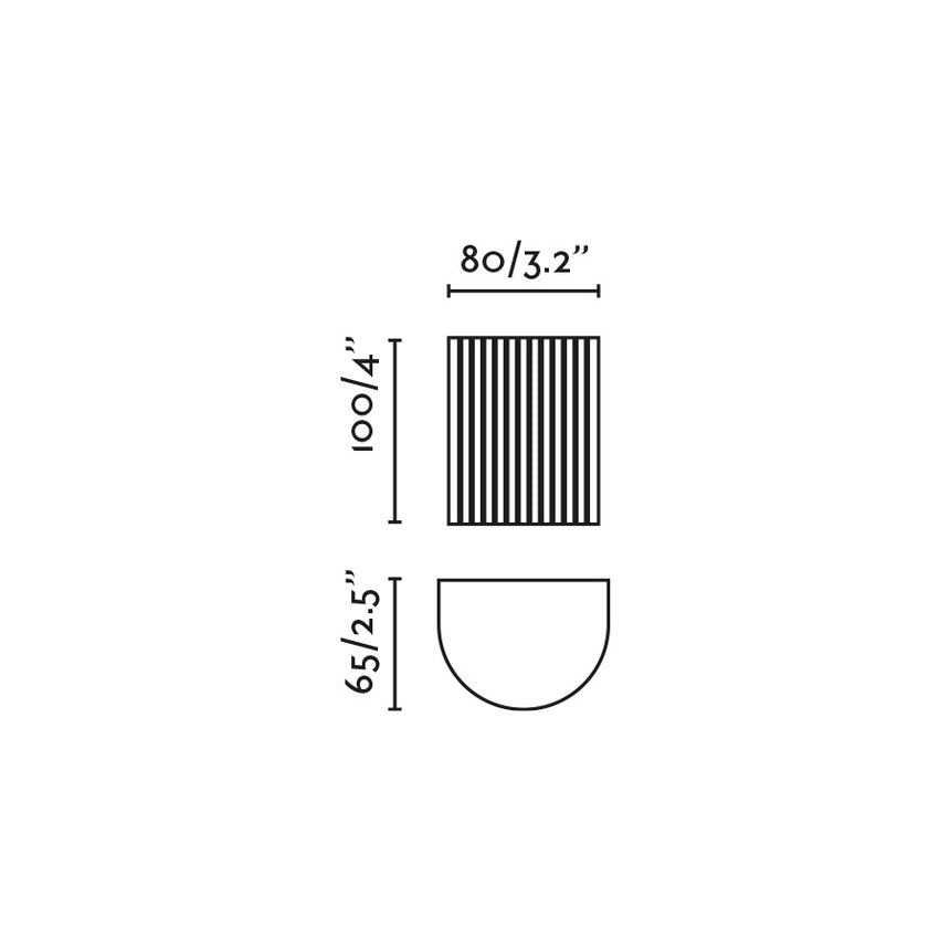 Lámpara de pared aplique Faro Sole GU10 LED terracota 40529 - vista alternativa