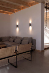 Lámpara de pared aplique Faro Sole 2 luces GU10 LED gris 40540