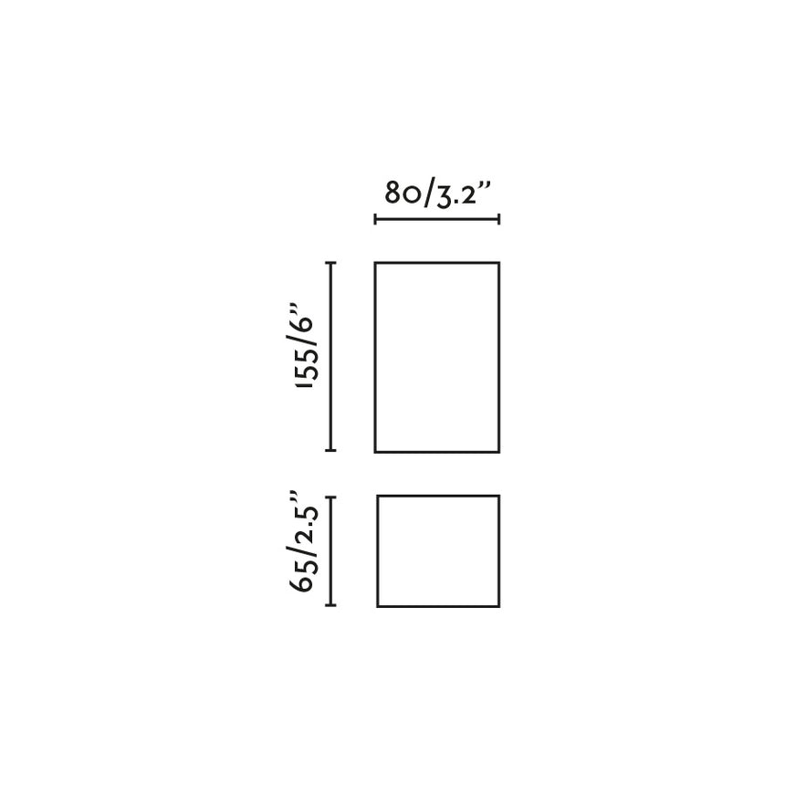 Lámpara de pared aplique Faro Lune 2 luces GU10 LED terracota 40549