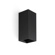 Lámpara de pared aplique Faro Lune 2 luces GU10 negro 40566
