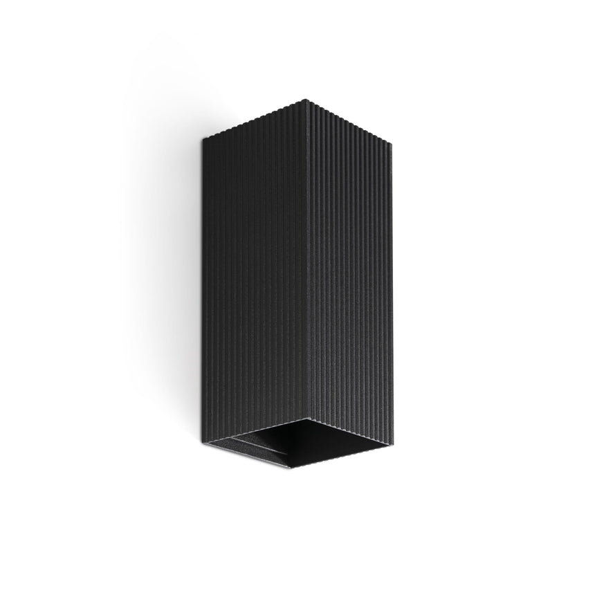 Lámpara de pared aplique Faro Lune 2 luces GU10 LED negro 40566