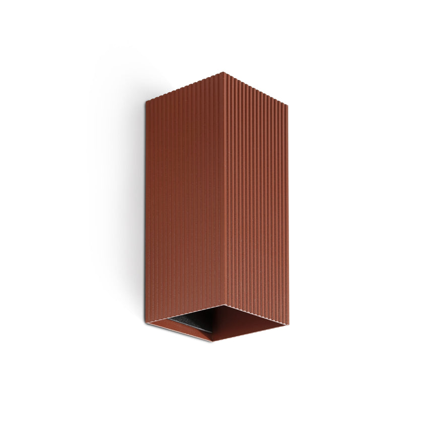 Lámpara de pared aplique Faro Lune 2 luces GU10 LED terracota 40568