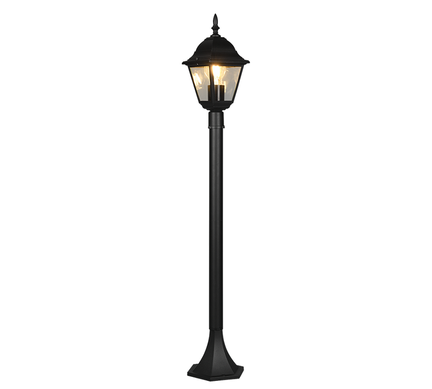 Baliza de exterior Trio Livenza negro mate IP44 100cm 405760132