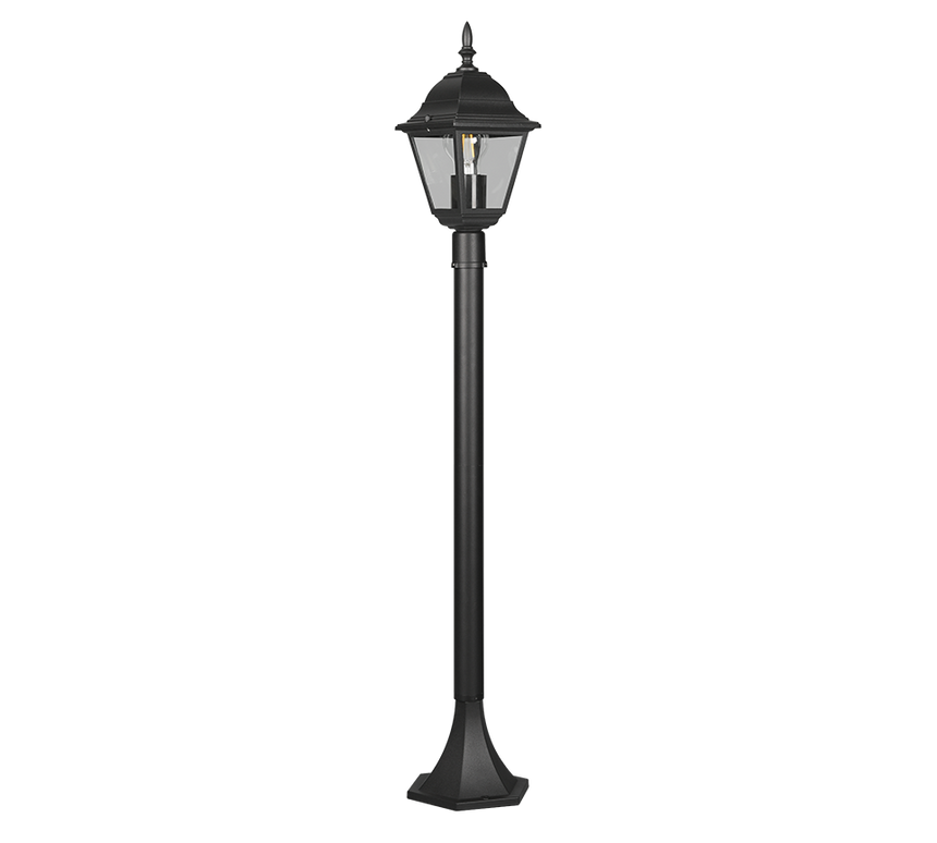 Baliza de exterior Trio Livenza LED negro mate 2700K IP44 100cm 405760132