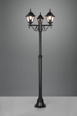 Baliza de exterior Trio Livenza LED negro mate 2700K IP44 200cm 405760332