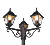 Baliza de exterior Trio Livenza LED negro mate 2700K IP44 200cm 405760332