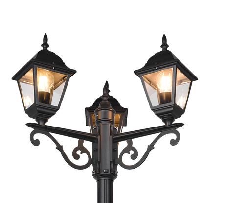 Baliza de exterior Trio Livenza LED negro mate 2700K IP44 200cm 405760332