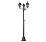 Baliza de exterior Trio Livenza LED negro mate 2700K IP44 200cm 405760332