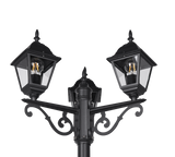 Baliza de exterior Trio Livenza LED negro mate 2700K IP44 200cm 405760332