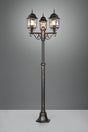Baliza de exterior Trio Volturno LED antique rust 2700K IP44 200cm 405960328