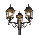 Baliza de exterior Trio Volturno LED antique rust 2700K IP44 200cm 405960328