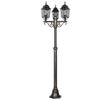 Baliza de exterior Trio Volturno LED antique rust 2700K IP44 200cm 405960328