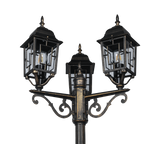 Baliza de exterior Trio Volturno LED antique rust 2700K IP44 200cm 405960328