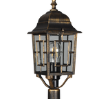 Baliza de exterior Trio Volturno LED antique rust 2700K IP44 200cm 405960328