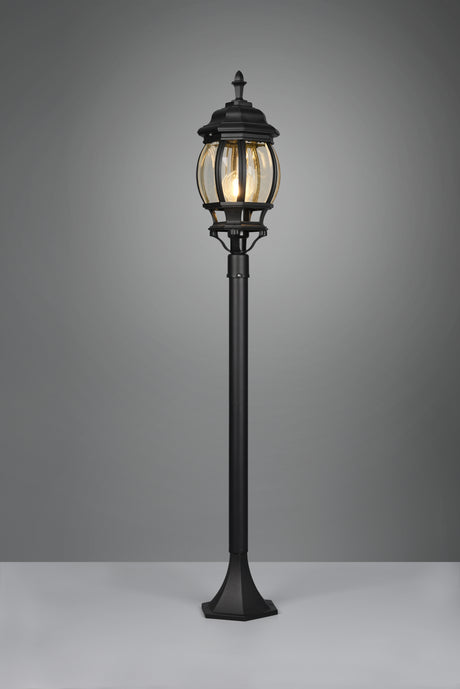 Baliza de exterior Trio Elvo LED negro mate 2700K IP44 100cm 406960132