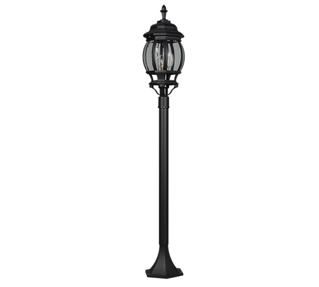Baliza de exterior Trio Elvo LED negro mate 2700K IP44 100cm 406960132