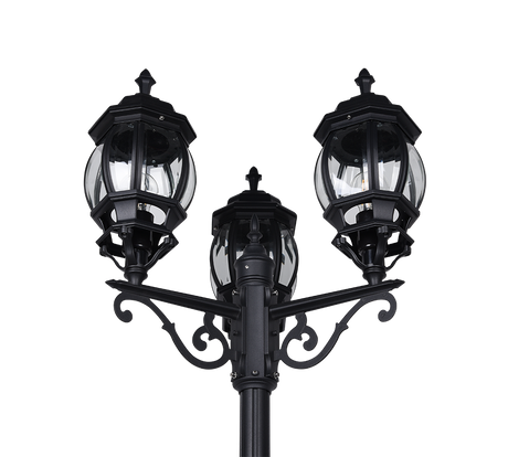Baliza de exterior Trio Elvo LED negro mate 2700K IP44 240cm 406960332