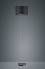 Trio Hostel Black Mat Metal Floor Lamp 408200179