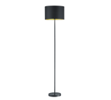 Trio Hostel Black Mat Metal Floor Lamp 408200179
