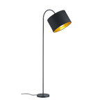 Trio Hostel Black Mat Metal Floor Lamp 408290179