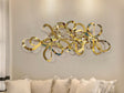 Escultura de pared Schuller Medusa dorado brillo acero inoxidable 55cm 408493