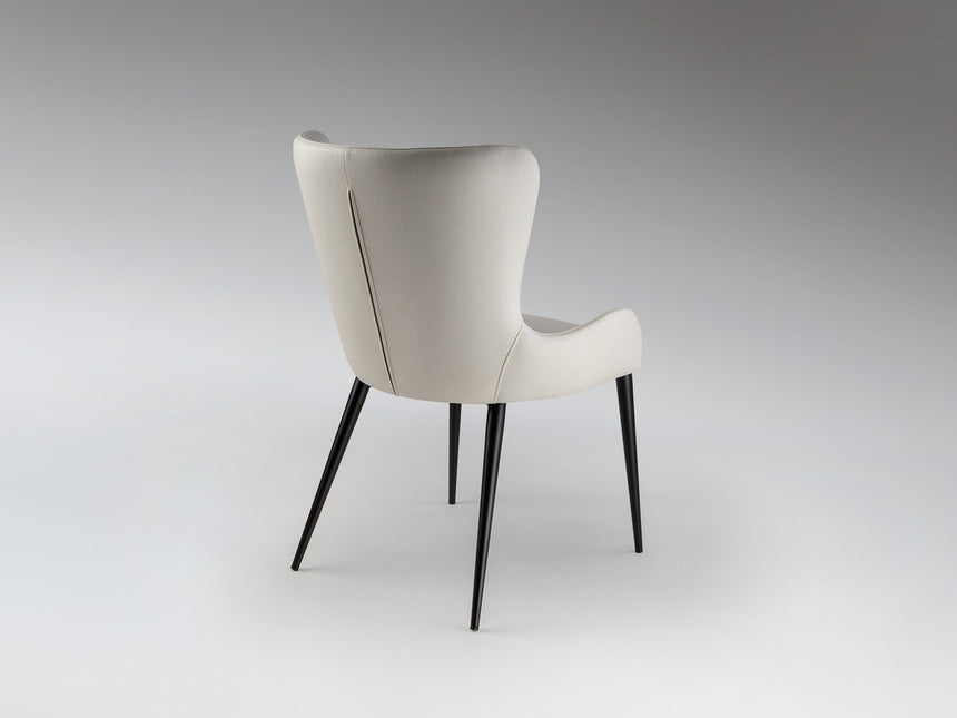 Silla Schuller Telma negro y blanco 53x83cm vista 2
