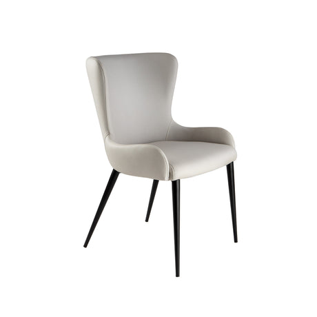 Silla Schuller Telma negro y blanco 53x83cm ambiente
