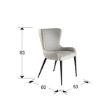 Silla Schuller Telma negro y blanco 53x83cm dimensiones