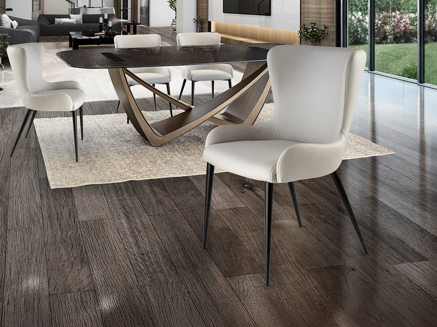 Silla Schuller Telma negro y blanco 53x83cm 408523