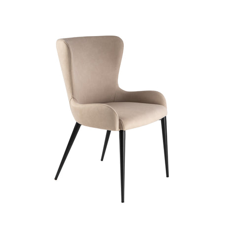 Silla Schuller Telma negro y beige 53x83cm ambiente