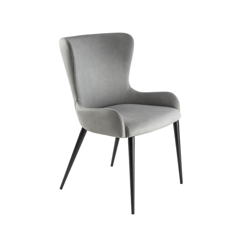 Silla Schuller Telma negro y gris 53x83cm ambiente