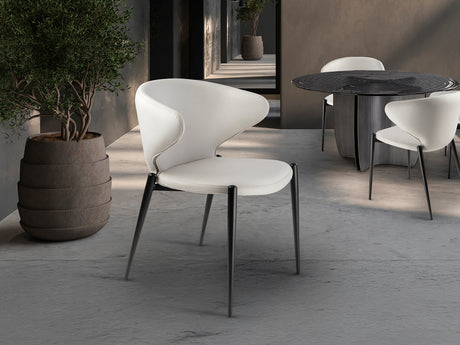 Silla Schuller Alize negro y blanco 56x75cm 408639