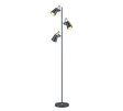 Lámpara de pie Trio Edward 3 luces negro mate 160cm 408800332