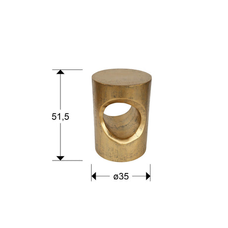 Mesa auxiliar Schuller Hole oro dimensiones