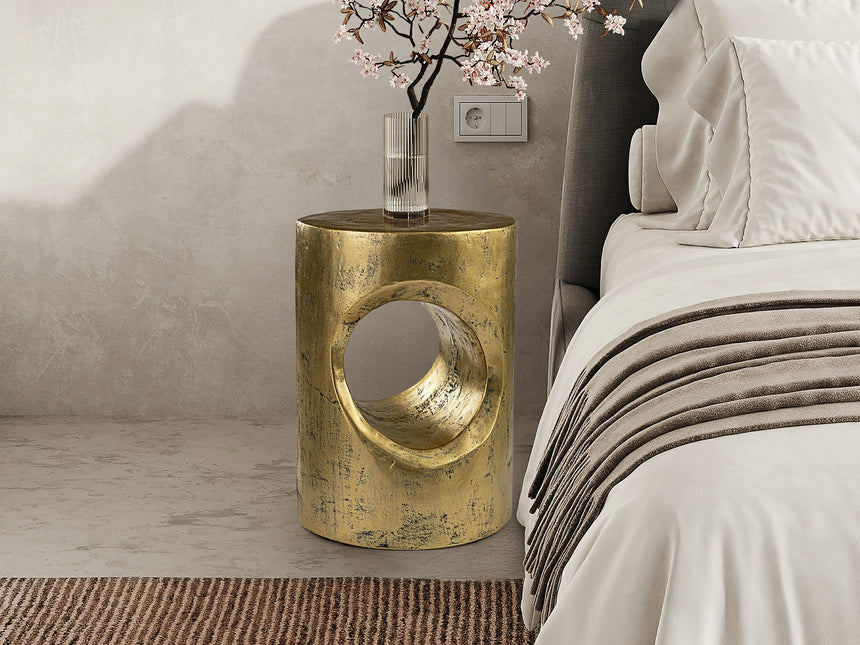 Mesa auxiliar Schuller Hole oro 409018