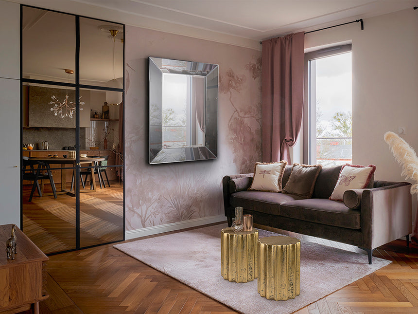 Mesa auxiliar Schuller Estriada oro 46cm 409124