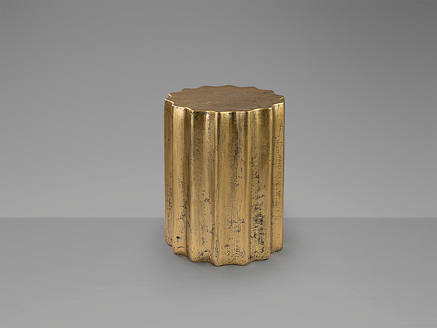 Mesa auxiliar Schuller Estriada oro 46cm 409124