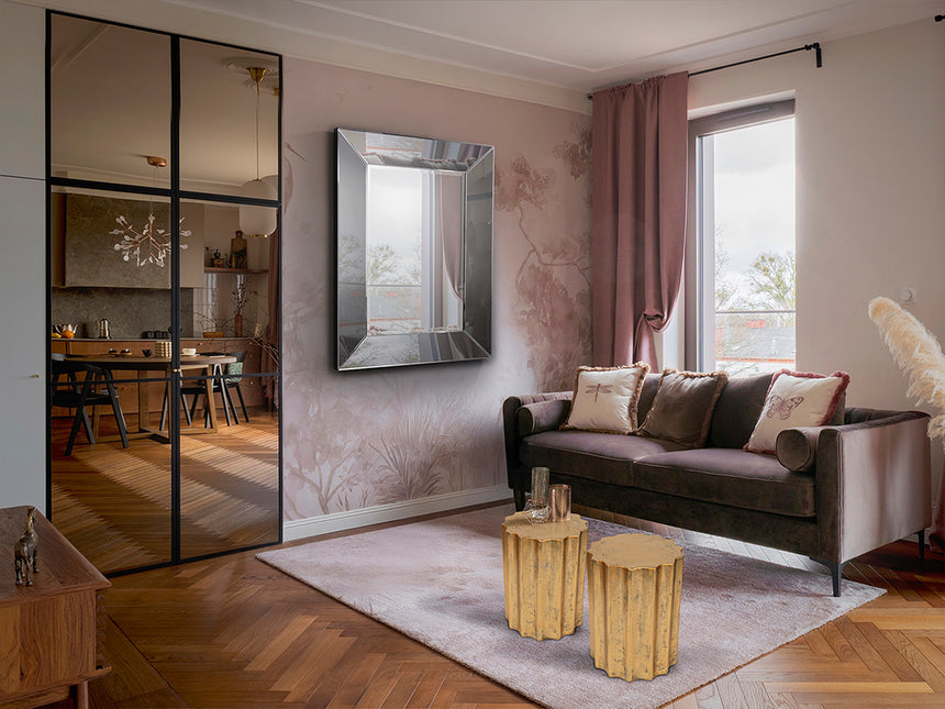 Mesa auxiliar Schuller Estriada oro 46cm 409124