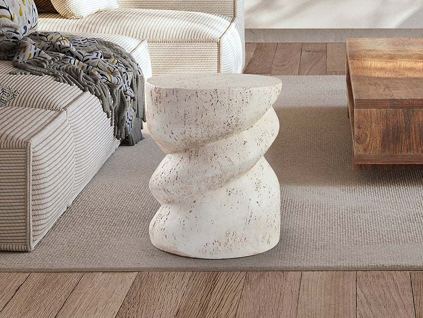 Mesa auxiliar Schuller Salomon blanco 48cm 409230