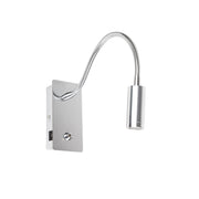 Lámpara de pared aplique Faro Juliet con lector LED cromo 3000K 41025NA